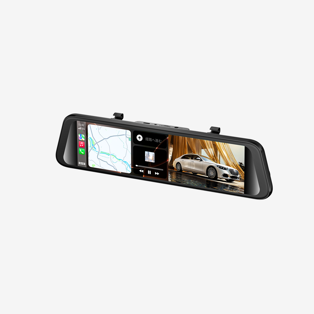 JADO G100S 12-inch CarPlay mirror dash cam, 2.5K recording